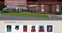 Desktop Screenshot of cunninghamnelsonfuneralhome.com